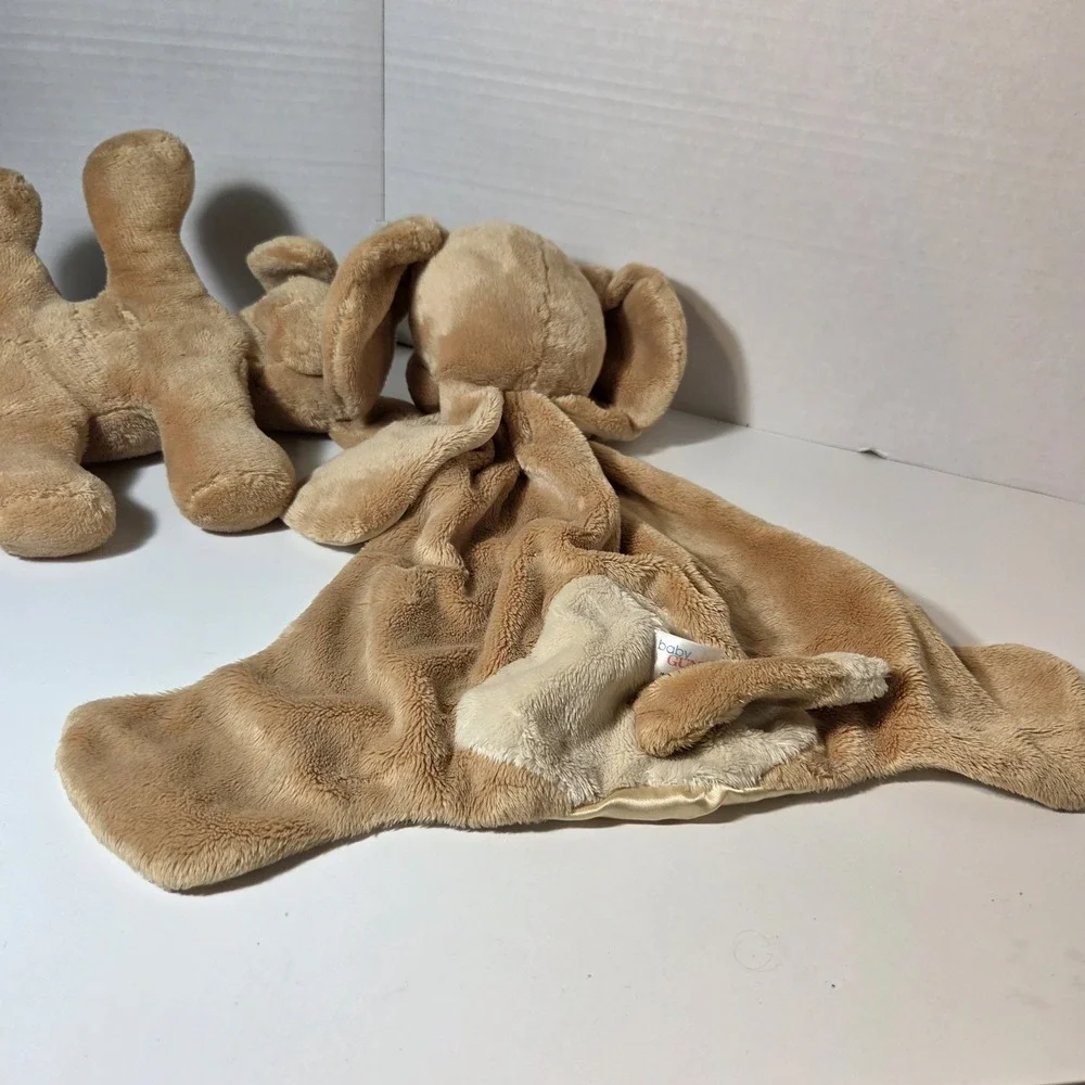 Baby Gund Spunky Huggybuddy Tan Puppy Dog Lovey Security Blanket / Spunky Dog Pl